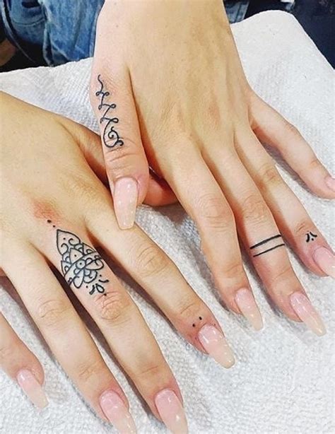 finger tattoos women